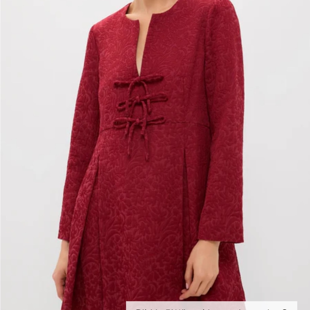 Tuckernuck Deep Red Long Sleeve Dress